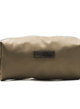 笔袋化妆袋男女通用棕色尼龙布拉链袋子防水包包小收纳JCLG9W0001