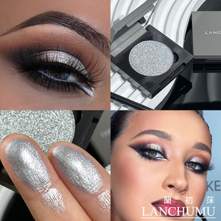 珠光银白细闪拉丁舞化妆单色眼影提亮闪粉国标舞台比赛烟熏妆黑池