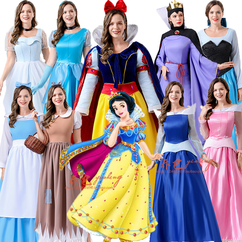 万圣节白雪灰姑娘爱莎贝儿连衣裙