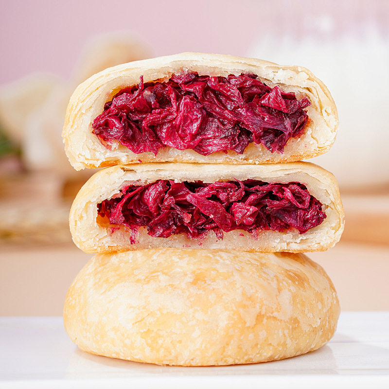 东巴客鲜花饼云南特产玫瑰花饼散装多口味糕点小吃休闲零食