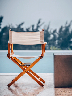 实木导演椅折叠帆布椅钓鱼椅吧台休闲椅户外道具靠背椅办公化妆i.