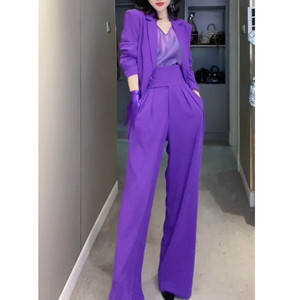 高端轻奢职业西装套装2023年春季新款气质女神范西服阔腿裤两件套