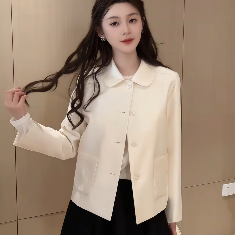 短外套女纽扣开衫轻奢千金风气质