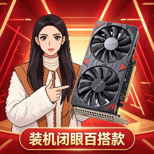 智灵同款 技嘉 游戏设计渲染显卡 RX6500XT 4G 猎鹰+技嘉550w电源