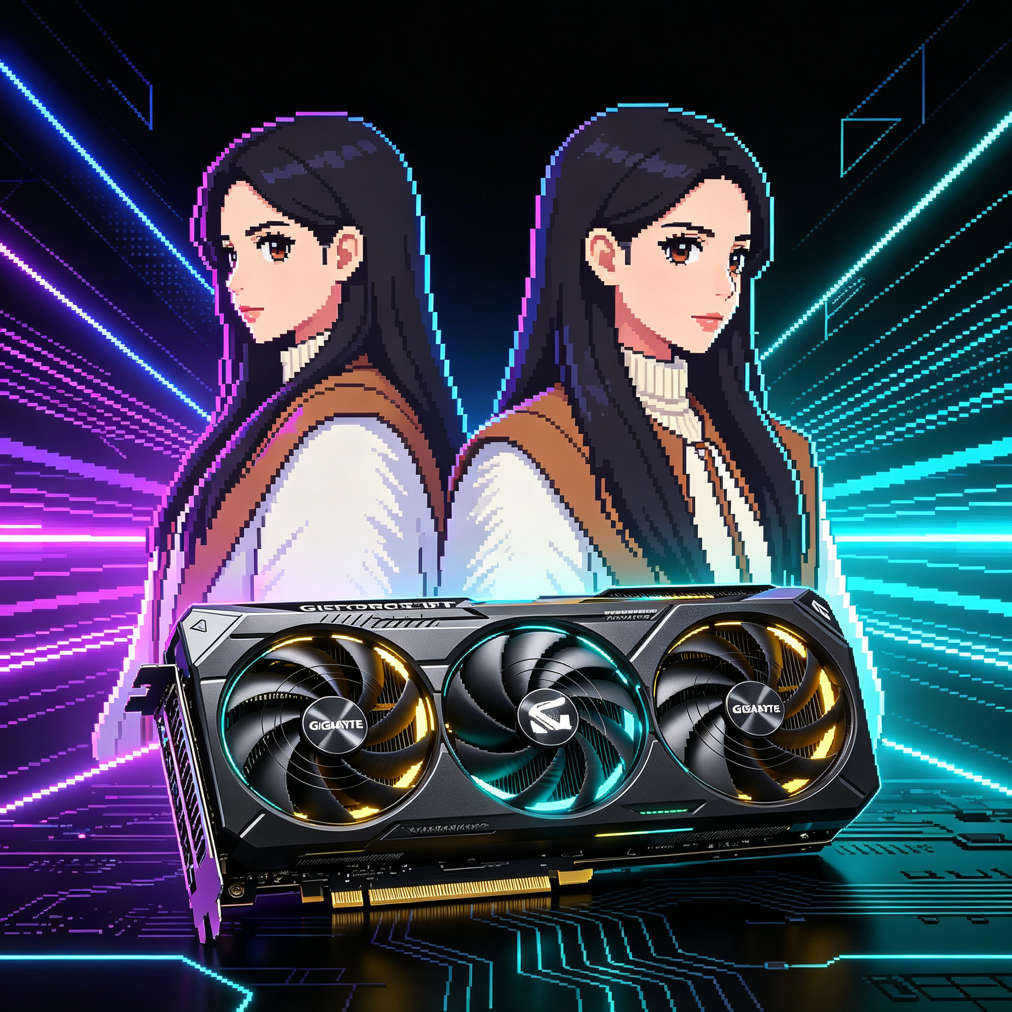 智灵同款 技嘉 RTX 5080 16G游戏显卡4K 台式电脑游戏AI画图渲染
