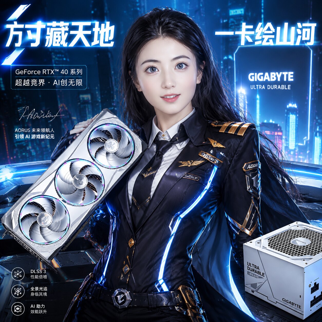 智灵同款 技嘉5080 16G游戏显卡 台式机电脑电竞游戏设计独显