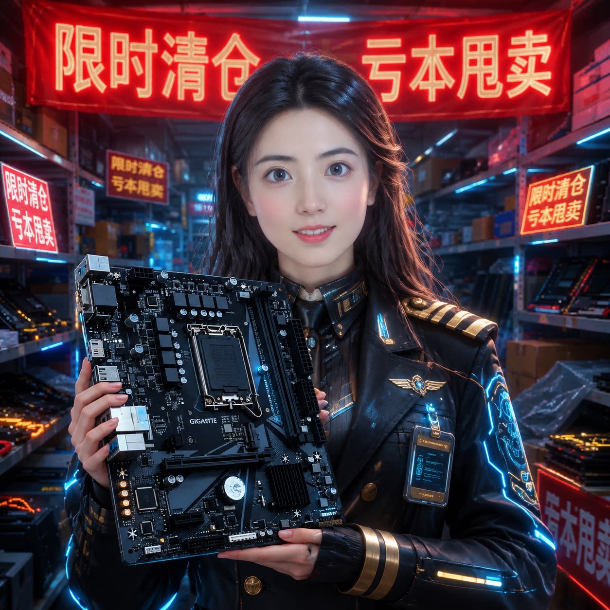 智灵同款 技嘉A520M-H主板+5500GT+雷克沙  3200+昂达512GSSD套装