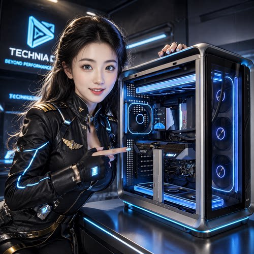 乔思伯 BO400 铝合金海景房机箱 办公家用电竞游戏主机箱