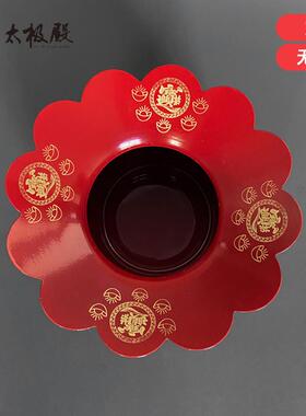 加厚香炉围香道用品招财铁皮红色炉围香炉罩香灰托合金家用挡灰