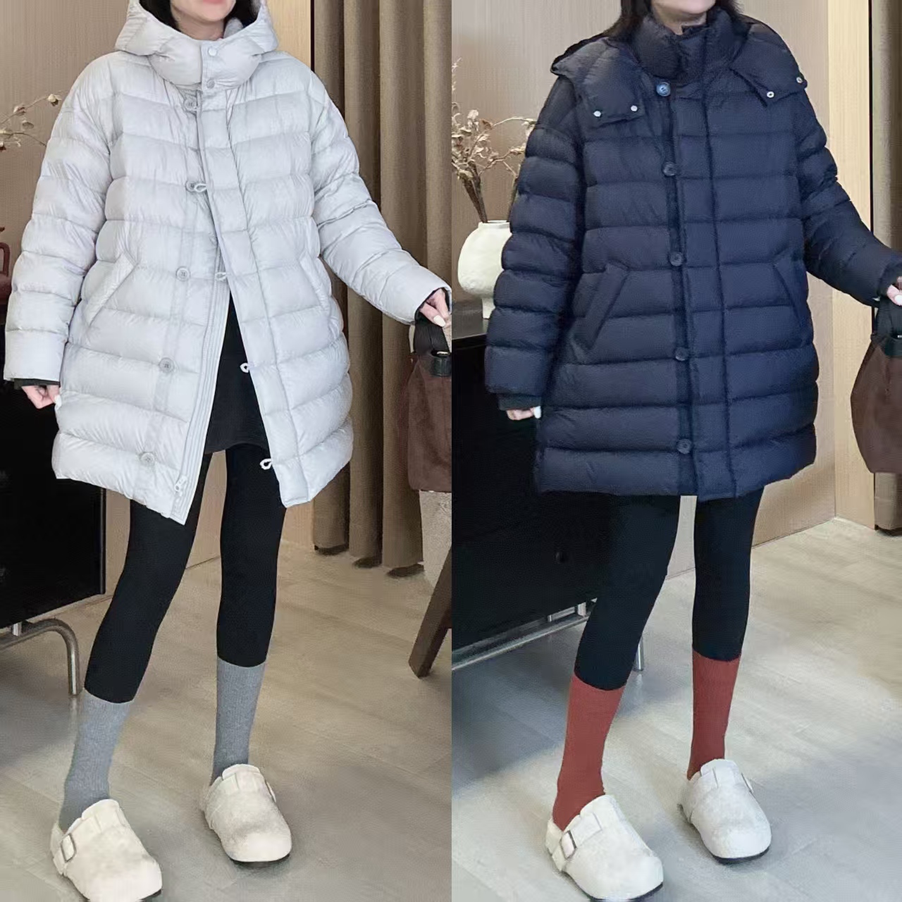 Dayuan 原创设计排骨休闲连帽百搭排骨羽绒服510038