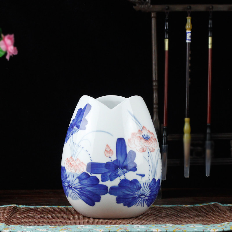 景德镇陶瓷 现代简约创意花瓶小号 客厅干花插花器餐桌装饰品摆件,家居饰品,花瓶,淘宝优惠券,粉丝福利购,淘宝优惠卷