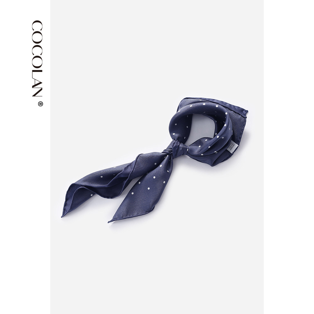 COCOLAN100桑蚕丝波点丝巾围巾方巾女时尚百搭CL1SJ1019,服饰配件/皮带/帽子/围巾,围巾/丝巾/披肩,淘宝优惠券,粉丝福利购,淘宝优惠卷