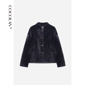 拉贡羊皮毛女冬季 COCOLAN 里斯本 真皮草皮毛一体外套CL8WT1051