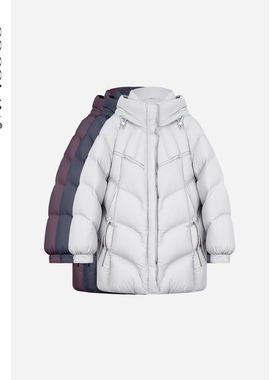 COCOLAN【锁温舱】90白鸭绒连帽短裤冬季外套羽绒服女CL8YR5867