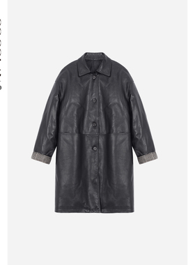 COCOLAN【格尔木】100绵羊皮90白鹅绒长款真皮衣鹅绒服女 CL8YR30