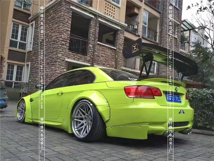 适用于宝马3系E90 E92 E93 M3改装VOLTEX碳纤维大尾翼定风翼扰流