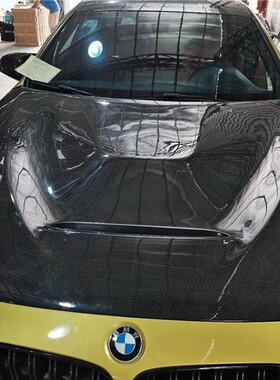 适用于宝马M3 M4碳纤维机盖F80 F82 F83改装GTS开孔引擎盖机头盖