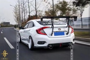 适用于本田十代思域碳纤维尾翼CIVIC FK7改装GT大尾翼定风翼机翼