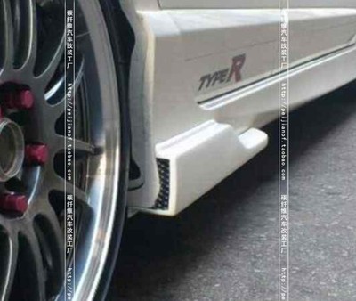 适用于本田思域FD2碳纤维包角CIVIC FD1改装侧门装饰件侧扰流包围