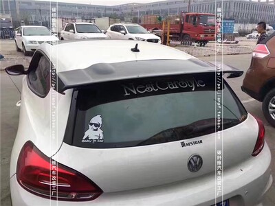 适用大众尚酷碳纤维尾翼Scirocco R改装Votex顶翼定风翼扰流包围