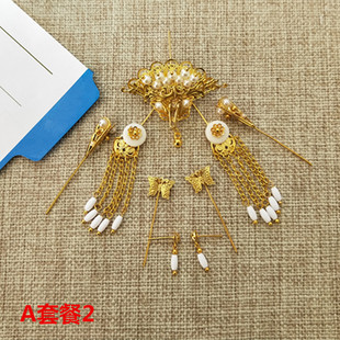 流苏发饰 六分娃娃古装头饰 步摇 耳环 ob BJD 小布古代手工头饰