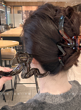 超大号适合发量多波浪抓夹女高级感后脑勺发夹新款盘发发抓夹子