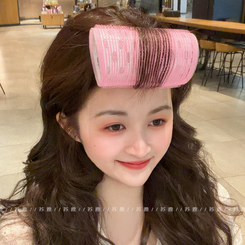 少女粉大号高颅顶卷发筒蓬松神器