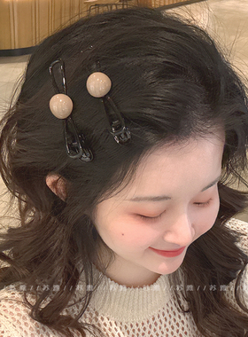 蝴蝶结气质一字夹发夹女2025新款高级感后脑勺发夹鸭嘴夹发饰抓夹