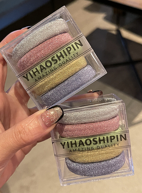 5条粗高弹力发绳2025年新款网红皮筋女扎丸子头发圈耐用头绳头饰