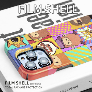 大胡子适用苹果14手机壳iPhone13新款12pro套11全包防摔14pro菲林壳13promax欧美风pm漫画男女简约创意高级感