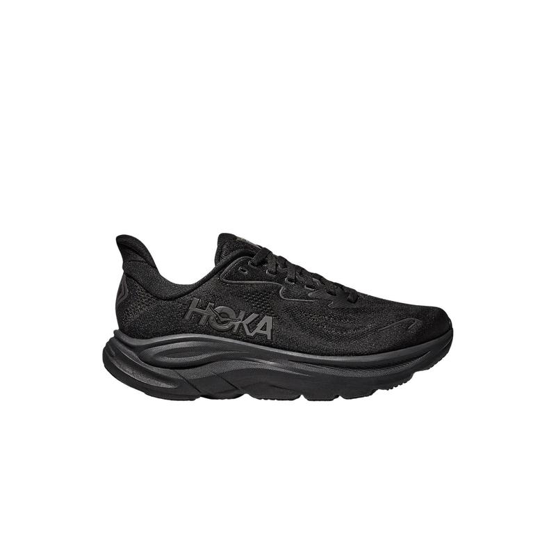 代购Hoka OneOne女士跑步鞋缓震性能透气性耐磨鞋底稳定支撑黑色