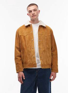 海外代购Levi’s/李维斯男士外套加绒保暖翻领按扣日常休闲