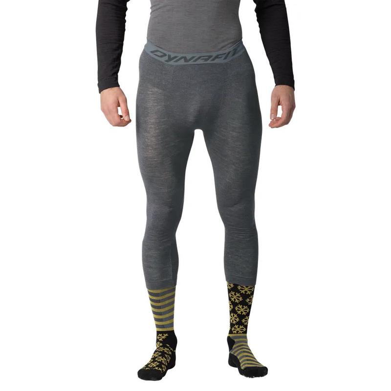 代购dynafit男士保暖裤保暖速干贴身户外裤三quarter灰色紧身裤
