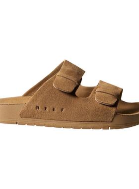 代购Reef女式运动拖鞋防滑透气舒适软皮 adjustable 条带设计