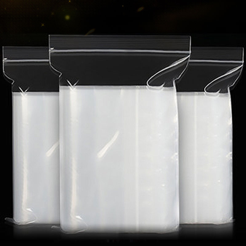 加厚透明包装袋自封袋塑封袋防潮夹链袋10*15CM双面12丝100支装