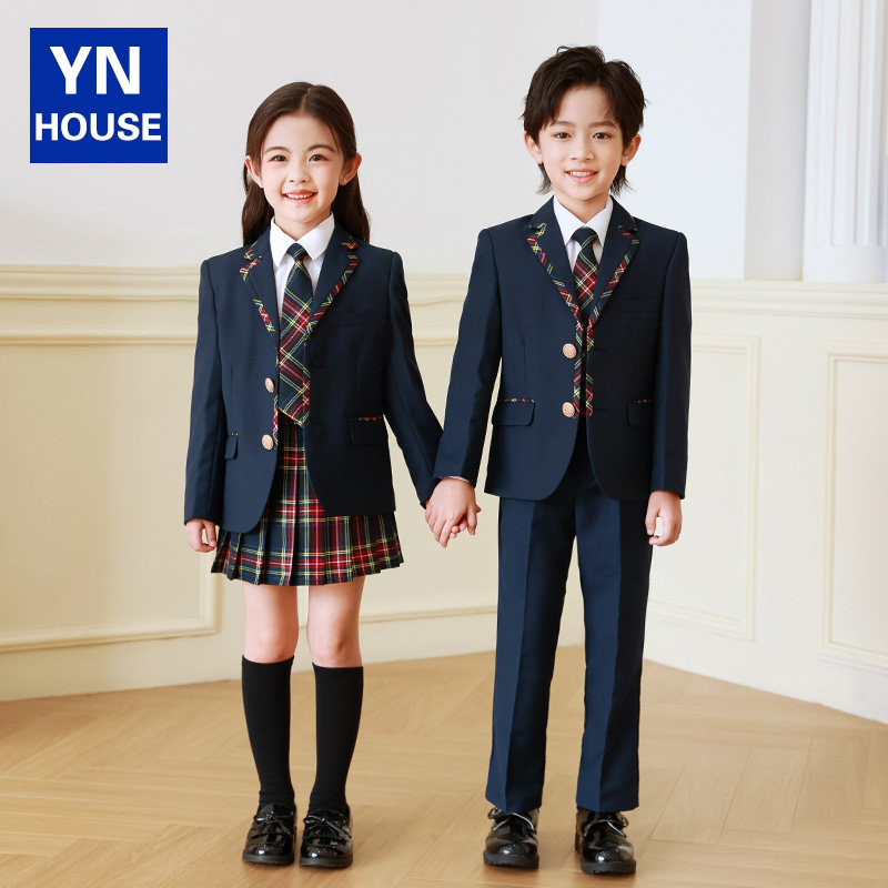 小学生校服英伦风班服套装演出服西装儿童西服贵族幼儿园园服春秋