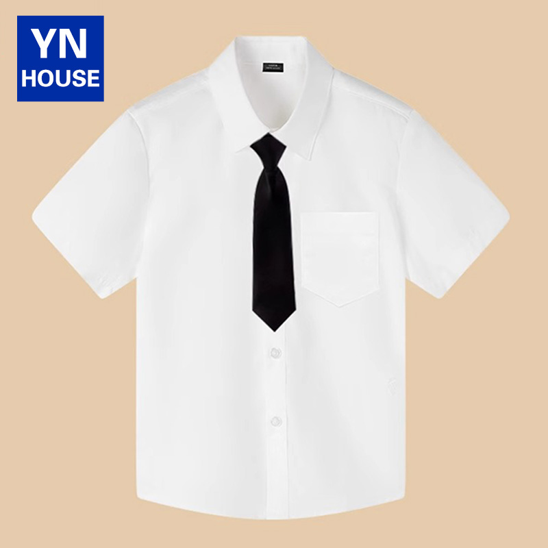 男童衬衫韩版纯棉夏季衬衣
