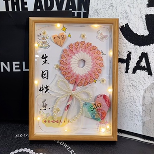 公主请吃糖diy材料包玻璃相框棒棒糖有钱花送女友送男友生日礼物