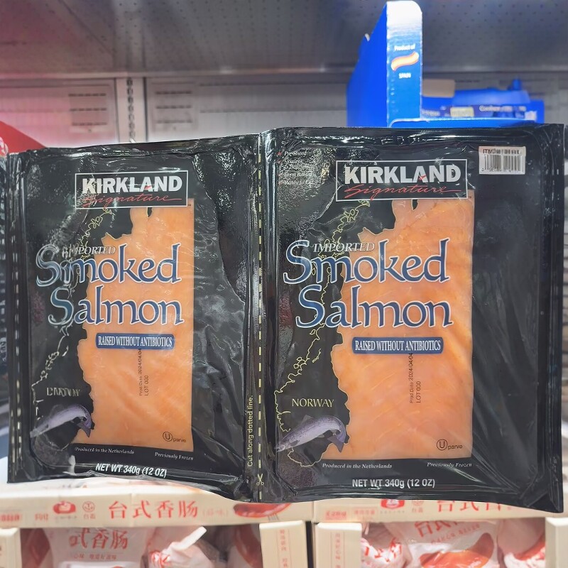 KIRKLAND科克兰熏三文鱼片340g*2