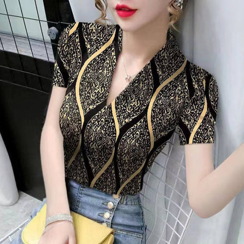 短袖t恤女中年妈妈打底衫