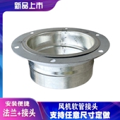抽油烟机排烟管内接风管法兰镀锌法兰接头风机内接口管道配件接头