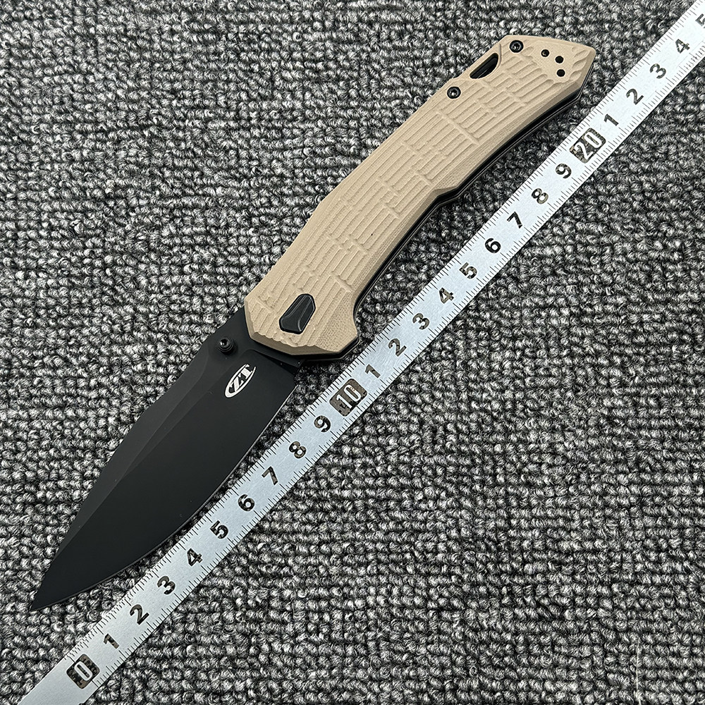 零误差 ZT0203折刀户外野营狩猎战术防身高硬度口袋EDC工具刀 - 实物图
