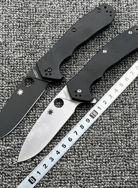蜘蛛C234 G10柄折刀户外野营狩猎战术防身高硬度口袋EDC工具刀
