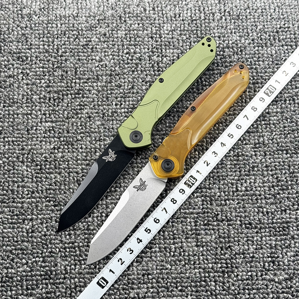 蝴蝶 9400奥斯本铝合金/PEI柄折刀户外露营荒野求生口袋EDC工具刀