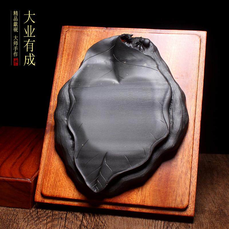 非遗匠心歙砚精品收藏 大业有成 四大名坑名砚老坑砚台眉子坑眉纹