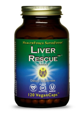 美国进口HealthForce Liver Rescue肝脏救援清洁 水飞蓟熬夜解酒