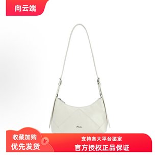女款 FILA斐乐 斜挎包 休闲日常百搭 小云菇白 流浪包