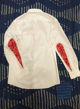 丹宁医生 denim doctor 衬衫水滴袖改造 非visvim 手工古布改制