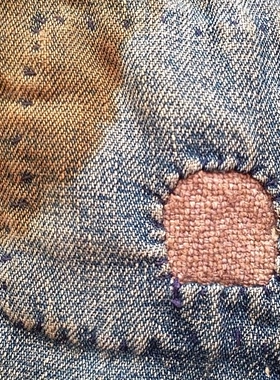 丹宁医生 denim doctor 手工古法织补牛仔工装修复原色养牛裤修补