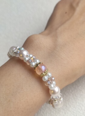 2026新款女手链珍珠手链女精致时尚小众设计感女生手串手工手饰品
